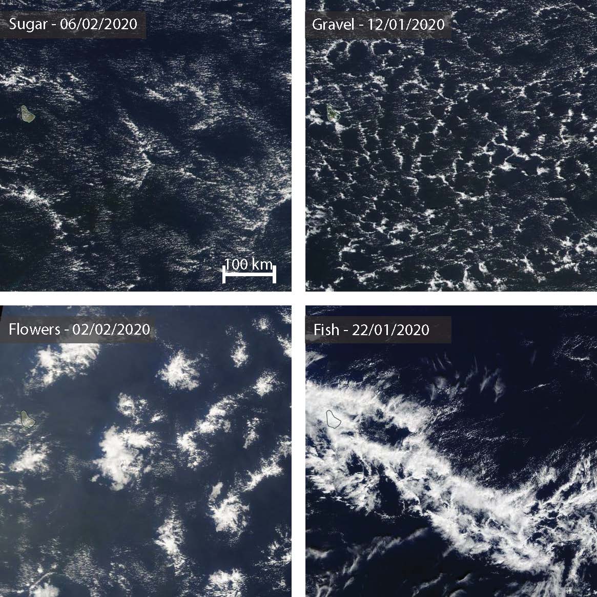 Meso-scale cloud patterns